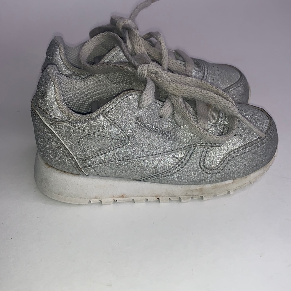 Reebok Peek n Fit Silver Glitter Sneaker